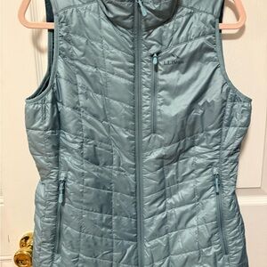 L.L. Bean Women's Light Blue Quilted Vest